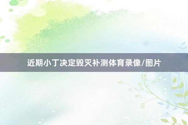 近期小丁决定毁灭补测体育录像/图片