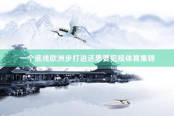 一个底线欧洲步打进还思要犯规体育集锦