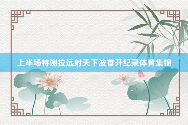 上半场特谢拉远射天下波首开纪录体育集锦