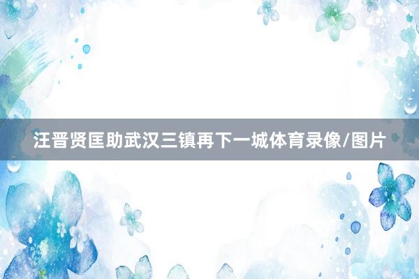 汪晋贤匡助武汉三镇再下一城体育录像/图片