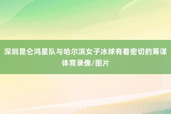 深圳昆仑鸿星队与哈尔滨女子冰球有着密切的筹谋体育录像/图片