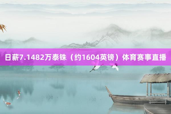 日薪7.1482万泰铢（约1604英镑）体育赛事直播