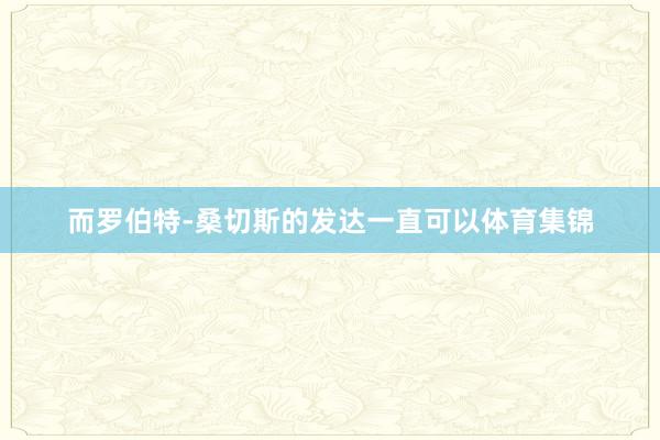 而罗伯特-桑切斯的发达一直可以体育集锦