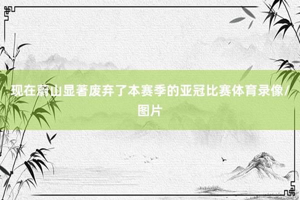 现在蔚山显著废弃了本赛季的亚冠比赛体育录像/图片